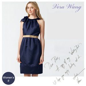 Vera Wang MAIDS The Ashley Dress in Navy Formal 6
